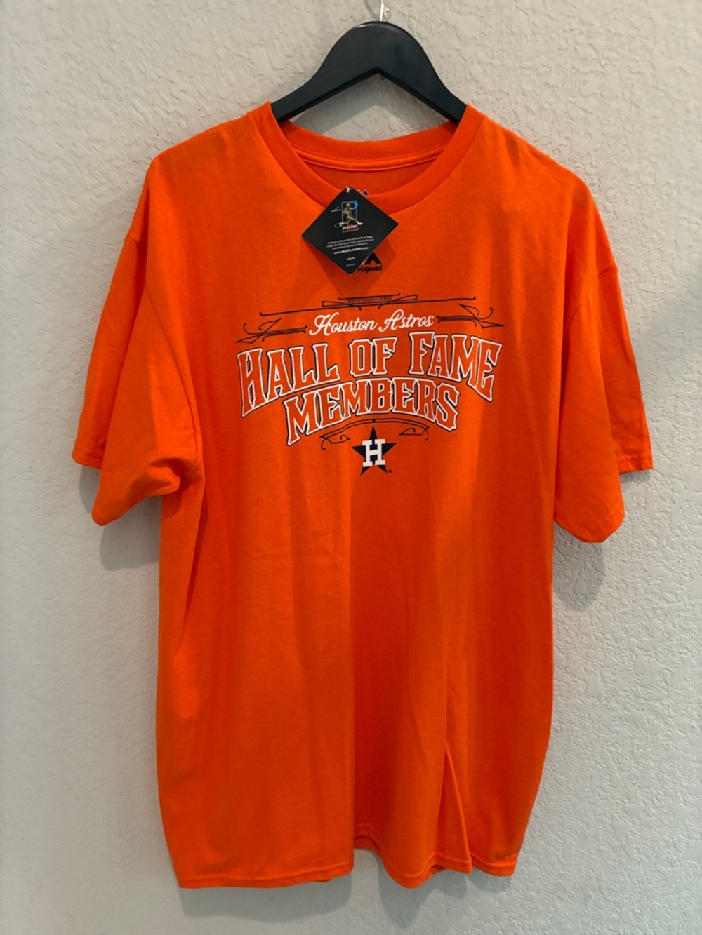 Majestic Orange Houston Astros "Hall of Fame Members" Short Sleeve Tee